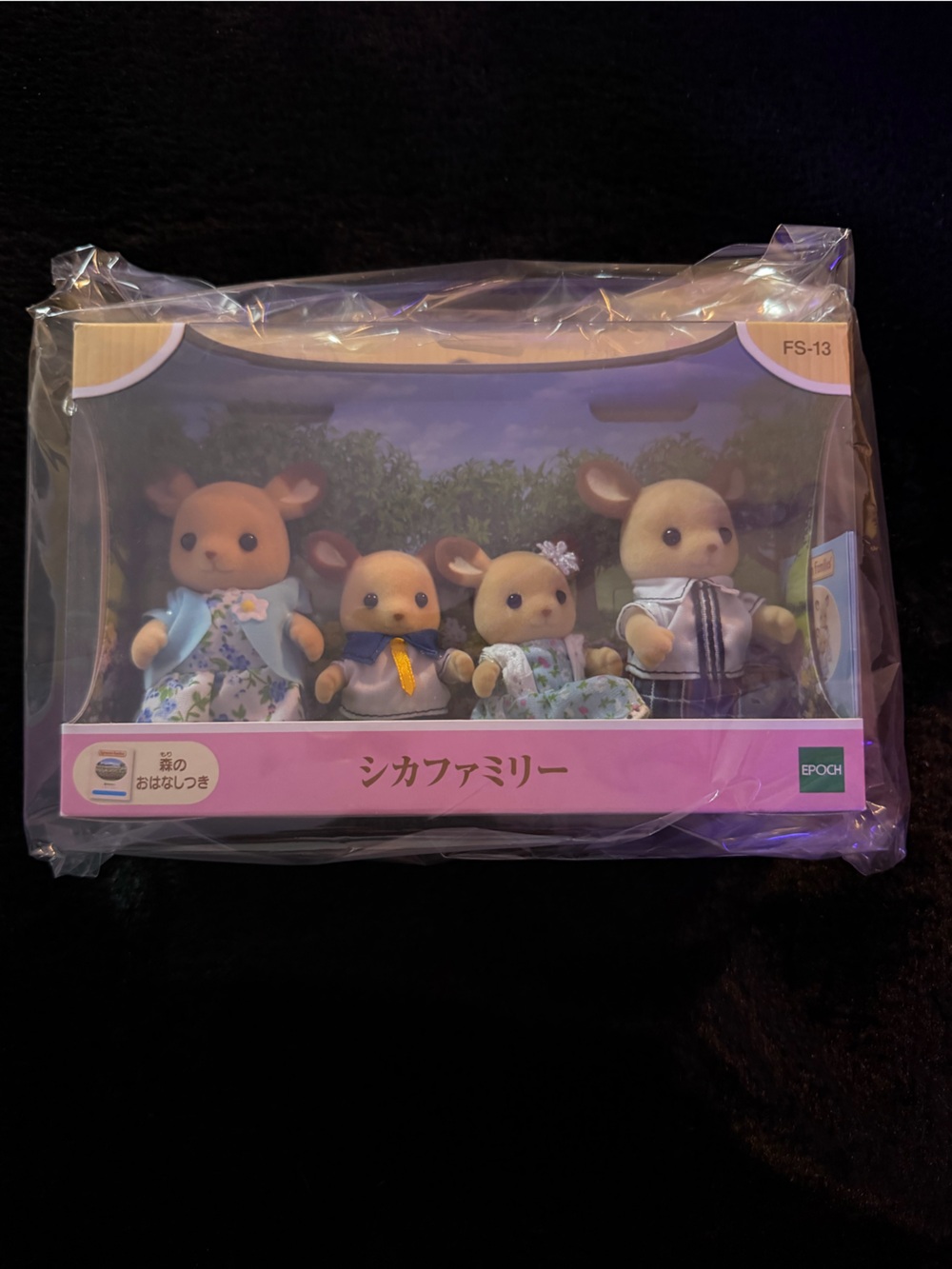 Epoch Sylvanian Families Deer Family Toy Set - Pink Packaging